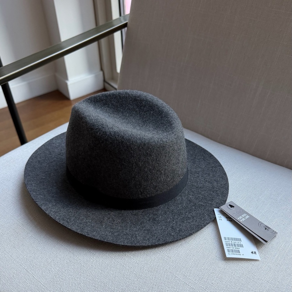 H&M Gray Wool Fedora